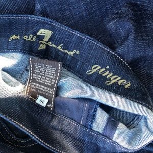 7 For All Mankind ginger jeans 30